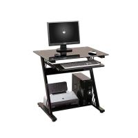 ราคา โต๊ะคอมพิวเตอร์หน้ากระจกนิรภัย tempered glass ดีไซด์รูปตัว Z สวยงาม พ่นสี Power Coatingขนาด 80 cm ลิ้นชักเป็นไม้ MDF (22104390412)