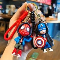 ราคา Coffeejoy ใหม่ พวงกุญแจ จี้ตุ๊กตา PVC แฮนด์เมด Marvel US Captain Spider-Man Iron Man Avengers Union (20973097844)
