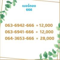 ราคา เบอร์ตอง 666 เบอร์เรียง เบอร์สวย เบอร์จำง่าย เบอร์มงคล (20843365520)