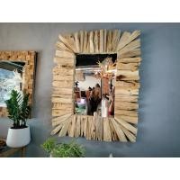 ราคา กรอบกระจกเงา กรอบกระจกเงาไม้สักจริง100%ศิลปะงาน handmade wall art mirro กรอบกระจกเงาไม้สักแท้100%สไตล์วินเทจ/มินิมอล (20757191531)