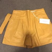 ราคา กางเกงหนังขาสั้น PU มือ1 เอวสูง (7242878235)