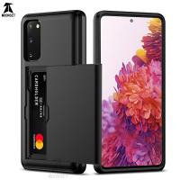 ราคา เคสโทรศัพท์มือถือ TPU แบบแข็ง ป้องกันรอยขีดข่วน แบบสองชั้น พร้อมช่องใส่บัตร สําหรับ Samsung Galaxy S20 FE S20 FE 5G (25616513503)