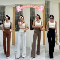 ราคา Marina high waist korea pants กางเกงเอวสูงขาม้า กางเกงขาม้า (3991385659)