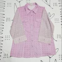 ราคา พิเศษ ลดเพิ่ม 60เสื้อเชิ้ตสีชมพู size L ดีไซน์เก๋ แขนห้าส่วน สภาพนางฟ้า ใหม่มากค่ะ (2084856841)