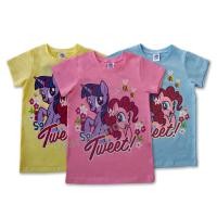 ราคา เสื้อยืดคอกลม เด็กเล็ก My Little Pony โพนี่ ลิขสิทธ์แท้ ผ้า Cotton ผสม Spandex เสื้อยืด คอกลม เสื้อคอกลม ชุดเด็กหญิง (17491734409)