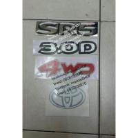ราคา สติ๊กเกอร์ดั่งเดิมฝาท้ายTOYOTA TIGER SR5,3.0D,4WD, โลโก้ TOYOTAชุดมี4ขิ้น (8277143512)