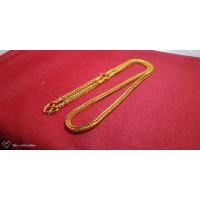 ราคา สร้อยทองไมคร่อน ลาย สี่เสา 3 ห่วง หนัก 3 บาท ยาว 24 นิ้ว (2372693215)
