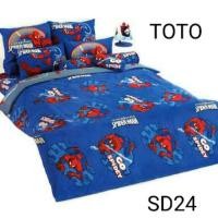ราคา ผ้าปูที่นอนโตโต้ลายลิขสิทธิ์ 5ฟุต 4ชิ้น สไปเดอร์แมน SD24 (732740515)