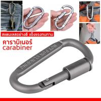 ราคา ⭐พร้อมส่ง⭐ คาราบิเนอร์อลูมิเนียม คาราบิเนอร์ Carabiner D พวงกุญแจ เกี่ยว ห่วงคล้อง ตะขอเกี่ยวพวงกุญแจคาราบิเนอร์ (16419199306)