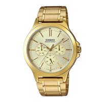 ราคา Casio Standard นาฬิกาข้อมือผู้ชาย สายสแตนเลส รุ่น MTP-V300,MTP-V300G,MTP-V300G-9A,MTP-V300G-9AUDF - สีทอง (5019395832)