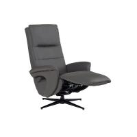 ราคา Modernform Recliner รุ่น Ceasar เก้าอี้ปรับนอน หนังแท้ สีดำชาร์โคล พร้อมพอร์ทต่อ USB (24011306017)