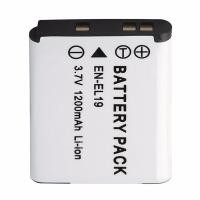 ราคา EN-EL19 ENEL19 3.7V 1200mAh Camera Battery for Nikon Coolpix S100 S3100 S3200 S3300 Digital Camera Rechargeable Li-ion B (23580521595)
