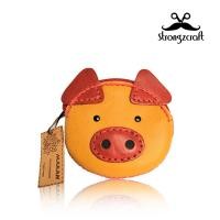 ราคา กระเป๋าใส่เหรียญหนังแท้ลวดลายสัตว์น่ารัก (ลายหมู) (368504062)