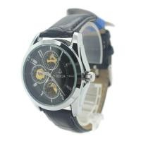 ราคา Debor นาฬิกา สายหนัง หน้าสีดำ (Automatic Movements) - DA012 (Black) (246524700)