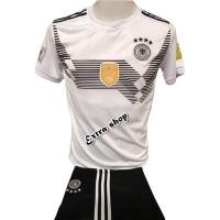 ราคา ชุดบอลโลก ทีมเยอรมัน 2018/19 ชุดกีฬา สีขาว แขนสั้น ชุดฟุตบอล เสื้อฟุตบอล เสื้อกีฬา ชุดบอล (1260776296)