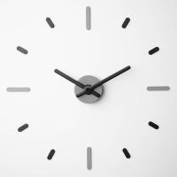ราคา นาฬิกา On-Time V2M ดำเทา black Gray 56 เซน Wall Clock DIY นาฬิกาแขวนผนัง ติดผนังไม่เจาะผนัง เข็มนาฬิกาเล็ก (6080425601)