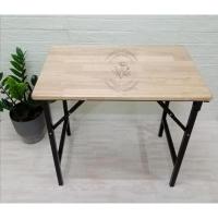ราคา โต๊ะพับเอนกประสงค์ หน้าTOPไม้ยาง ขนาด80×50×75cm. (3732776253)