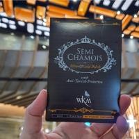 ราคา ผ้าชามัวร์ทำความสะอาดเครื่องประดับ เงิน ทอง หรือ Pandora WKM ผ้าชามัวร์ไร้ขนชนิดพิเศษ Size S 11x16 cm. ของแท้ 100% (16094083226)