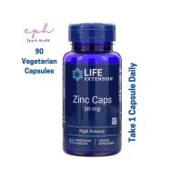 ราคา Life Extension Zinc Caps High Potency 50 mg 90 Vegetarian Capsules ซิงค์ 50 มิลลิกรัม 90 เวจจี้แคปซูล (11044134747)