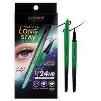 ราคา BROWIT AURORA LONG STAY EYELINER #SUPER BLACK ออโรร่าลองสเตย์อายไลน์เนอร์ 0.5g บราวอิท #ซุปเปอร์แบล็ค (23787549340)