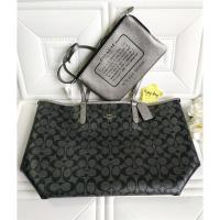 ราคา พร้อมส่ง ‼ ใหม่ Coach tote 17 นิ้วใช้ได้2ด้าน สี gunmetal (1833056032)