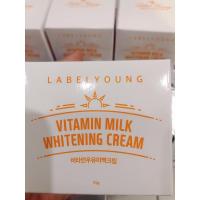 ราคา ของแท้นำเข้า จาก เกาหลี ครีมหน้าสด LABELYOUNG Vitamin Milk Whitening Cream (9308601845)