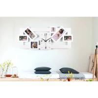 ราคา นาฬิกากรอบรูปติดผนัง Photo clock (Square) :นาฬิกากรอบรูป ใส่รูปได้ 6 รูป (15706296593)