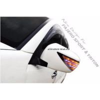 ราคา ครอบกระจกมองข้างพร้อมไฟเลี้ยว ไฟหรี่ แบบ LED Mitsubishi รุ่น Pajero Sport ปี 2009 ยี่ห้อ Fitt สีดำ (X08) #8107 (732046305)