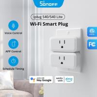 ราคา Sonoff iPlug S40/ S40 Lite US WiFi ปลั๊กไฟอัจฉริยะ 15A จอมอนิเตอร์ บลูทูธ จับคู่สมาร์ท สวิตช์ รีโมทคอนโทรล ผ่าน eWeLink Smart Ho (23100705239)