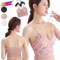 ราคา F-3135 เสื้อครอป สายเดียว ครอปบรา สายเดี่ยวลูกไม้ (21694048816)