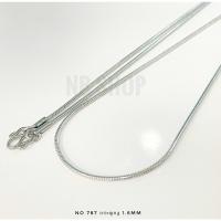 ราคา s-787 สร้อยคอสแตนเลสแท้ ลายงู กระดูกงู กลม 1.6mm สร้อยคอพระ สร้อยสแตนเลสแท้ไม่ลอกไม่ดำ (24501114428)