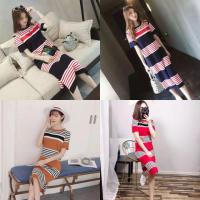ราคา เดรสยาวลายขวางทรงใส่สบาย (2369414363)