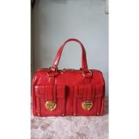 ราคา กระเป๋า Lovcat หนังแก้ว สีแดง มือสอง (2975547272)