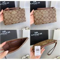 ราคา ✴️แท้ % (หลายสี) Coach Long Zip Wristlet คล้องมือไซส์ L / 1 ซิป แท้ % (872158425)