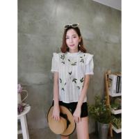 ราคา เสื้อผ้าปักฉลุ ป้าย ไฮโซ Hiso (1277273390)