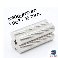 ราคา INEXSHOP - Neodymium 1ชิ้น/ชุด อุปกรณ์สำหรับงาน DIY แม่เหล็กทดลองวิทยาศาสตร์ ทรงกระบอกขนาด 15 mm. มีหลายความหนาแรงดูด (19290269674)