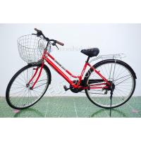 ราคา จักรยานแม่บ้านญี่ปุ่น - ล้อ 27 นิ้ว - มีเกียร์ - สีแดง [จักรยานมือสอง] (19290114310)