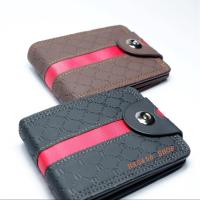 ราคา กระเป๋าสตางค์ผู้ชาย BOMSHI ขนาดเล็ก #XH-006 กะดุมกลาง (4672662688)