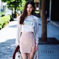 ราคา กระโปรงซิป แบรนด์ Vetaka_ official สี pink ivory (2325172290)