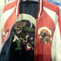 ราคา sukajan Satori ไรจิน ฟูจิน 2ด้าน ผ้าเรยอน (24604669251)