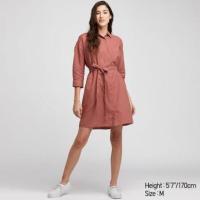 ราคา (มือสอง) เดรสแขนสามส่วน Uniqlo 3/4 sleeve dress (3605151363)