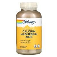 ราคา exp 9/27 Solaray แคลเซียม แมกนีเซียม ซิงค์ บรรจุ VegCap 250 แคปซูล (25877169451)