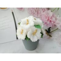 ราคา เทียนหอมดอกชบาขาวในกระถาง มีกลิ่นหอม ขนาดกระถางใหญ่ กว้าง 12 cm สูง 14 cm ของตกแต่งบ้านสไตล์มินิมอล Modern (23312530736)