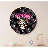 ราคา นาฬิกาแขวนผนัง ลายการ์ตูน Sanrio Kuromi น่ารัก เสียงเงียบ สําหรับห้องนอนเด็กผู้หญิง (25021422204)