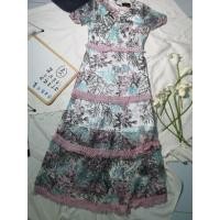 ราคา เดรสยาว งานปะการัง ลายลูกไม้ งานป้าย miss bell (7508667689)