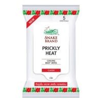 ราคา ทิชชู่เย็นตรางู Snake Brand Prickly Heat Cooling Body Wipes Classic 5 แผ่น (1421503763)