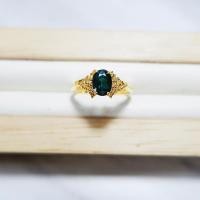 ราคา แหวนเงินแท้925พลอยแท้ พลอยเขียวส่องบางกะ (18988636538)