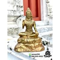 ราคา องค์ปู่ฤาษีศิวะ(ฤาษีอิศวร) หน้าตัก5นิ้ว เนื้อทองเหลือง งานพิมพ์สวย 95holyshop (11954790818)