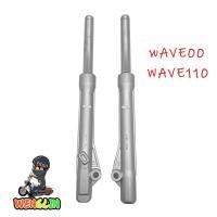 ราคา กระบอกโช๊คหน้า+แกนโช๊คหน้า เวฟ100/110 โช๊คหน้า wave110, wave100 WAVE100S ดั้มเบรค โช้คหน้า ทั้งชุดwave100 (23986342945)