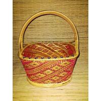 ราคา ตระกร้าหวาย ทรงรี ตระกร้าหวายเสริมไม้ไผ่ ขนาดใหญ่ (10857232059)